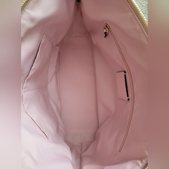 Coach Gallery Tote Bag Lt Khaki / Pink with Signature Monogram - Picture 2 of 6
